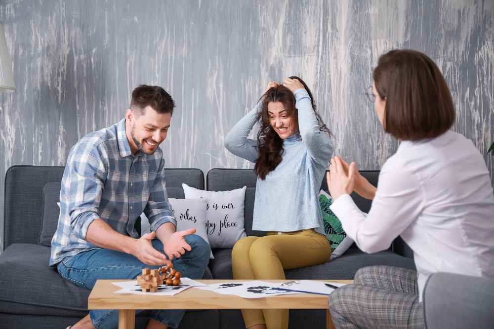 A woman feeling overwhelmed by thoughts, highlighting adult ADHD care at Mindful Behavioral.