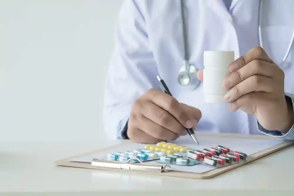 Close-up of organized medication, representing precise psychiatric management in Dallas.