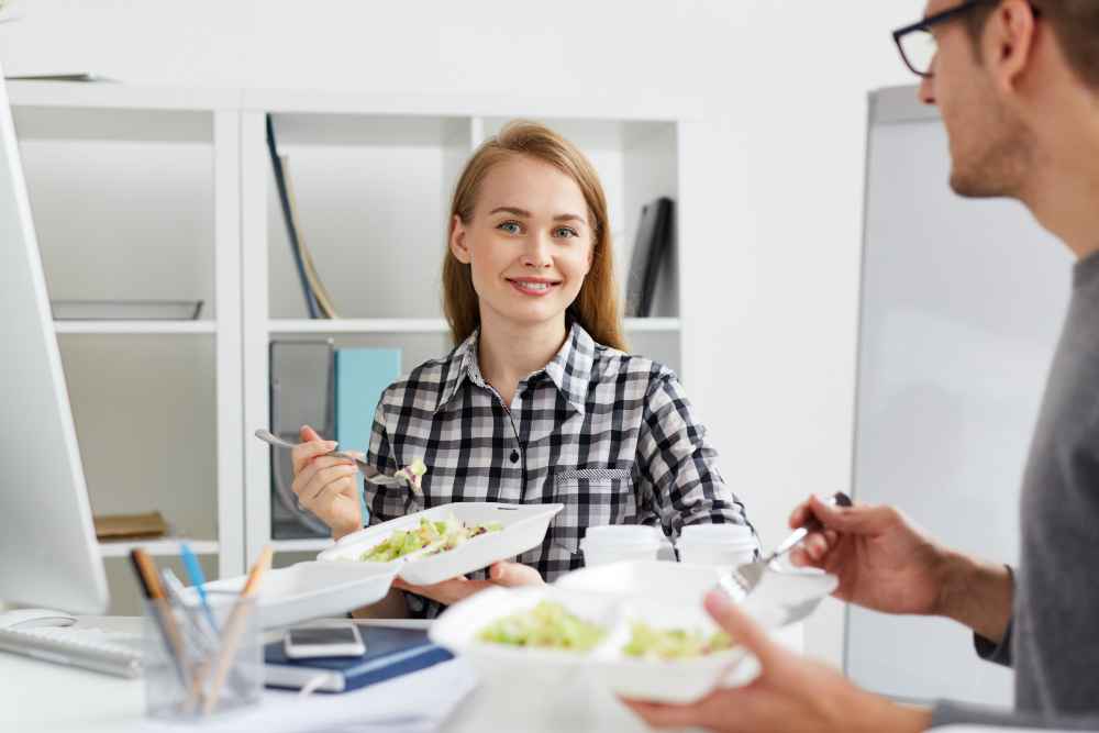 A person finding peace and overcoming anxiety related to eating and emotional triggers.